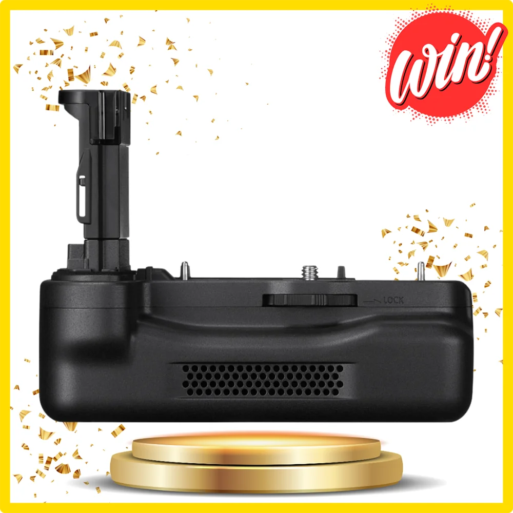 Win a Canon Battery Grip CF-R20EP.