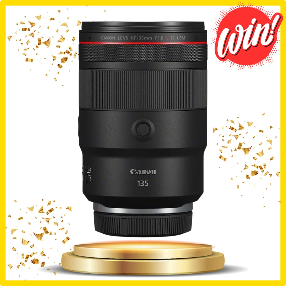 Win a Canon RF 135mm f/1.8L IS USM Lens.