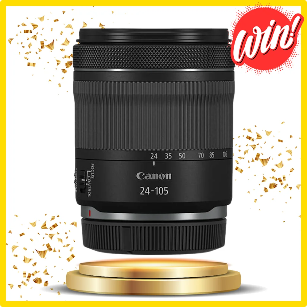 Win a Canon RF 24-105mm f/4-7.1 IS STM Lens.