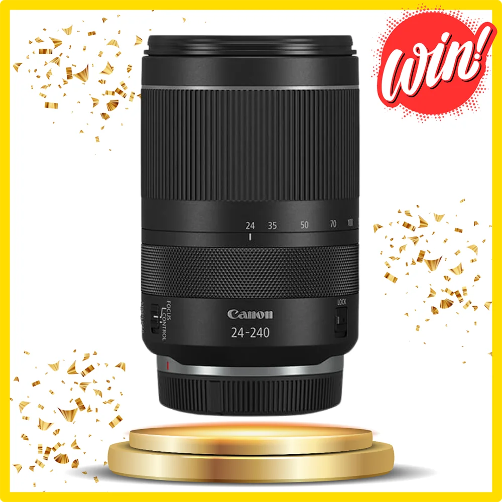 Win a Canon RF 24-240mm f/4-6.3 IS USM Lens.