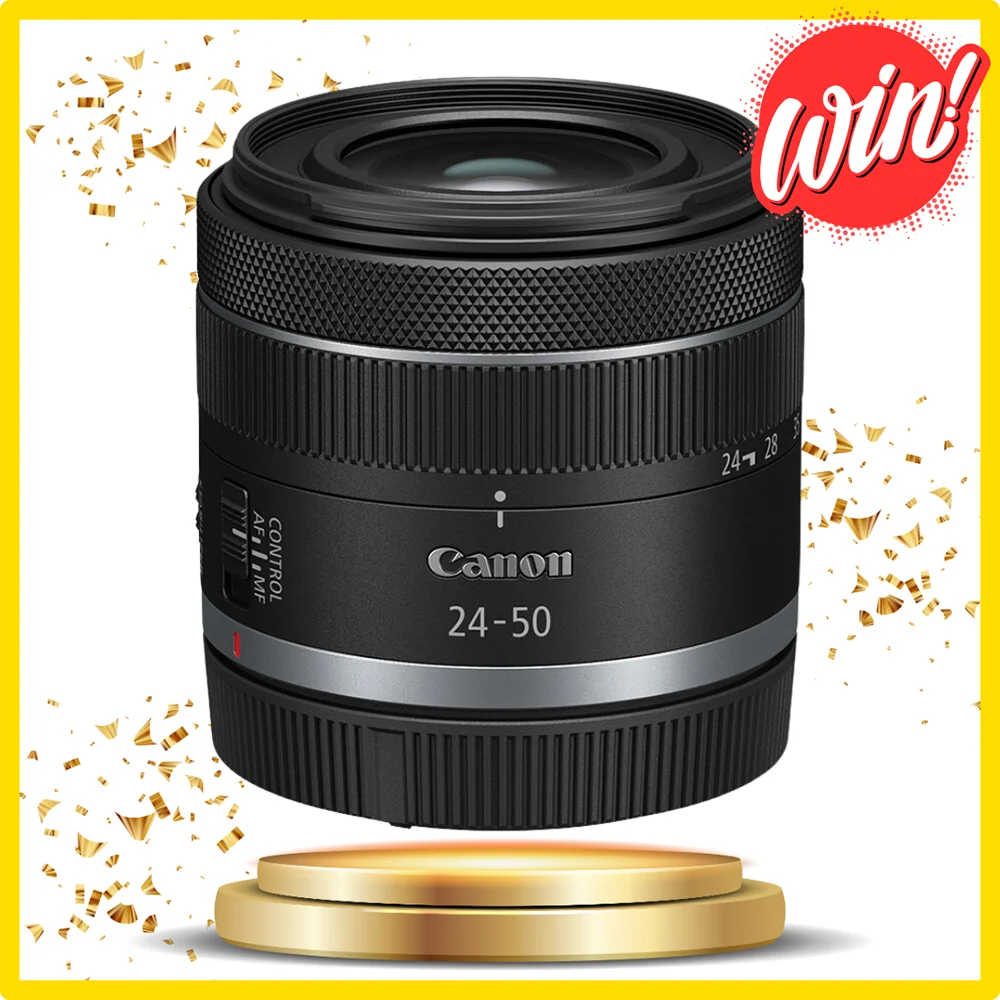 Win a Canon RF 24-50mm f/4.5-6.3 IS STM Lens.