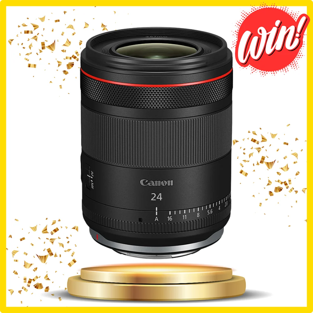 Win a Canon RF 24mm f/1.4L VCM Lens.