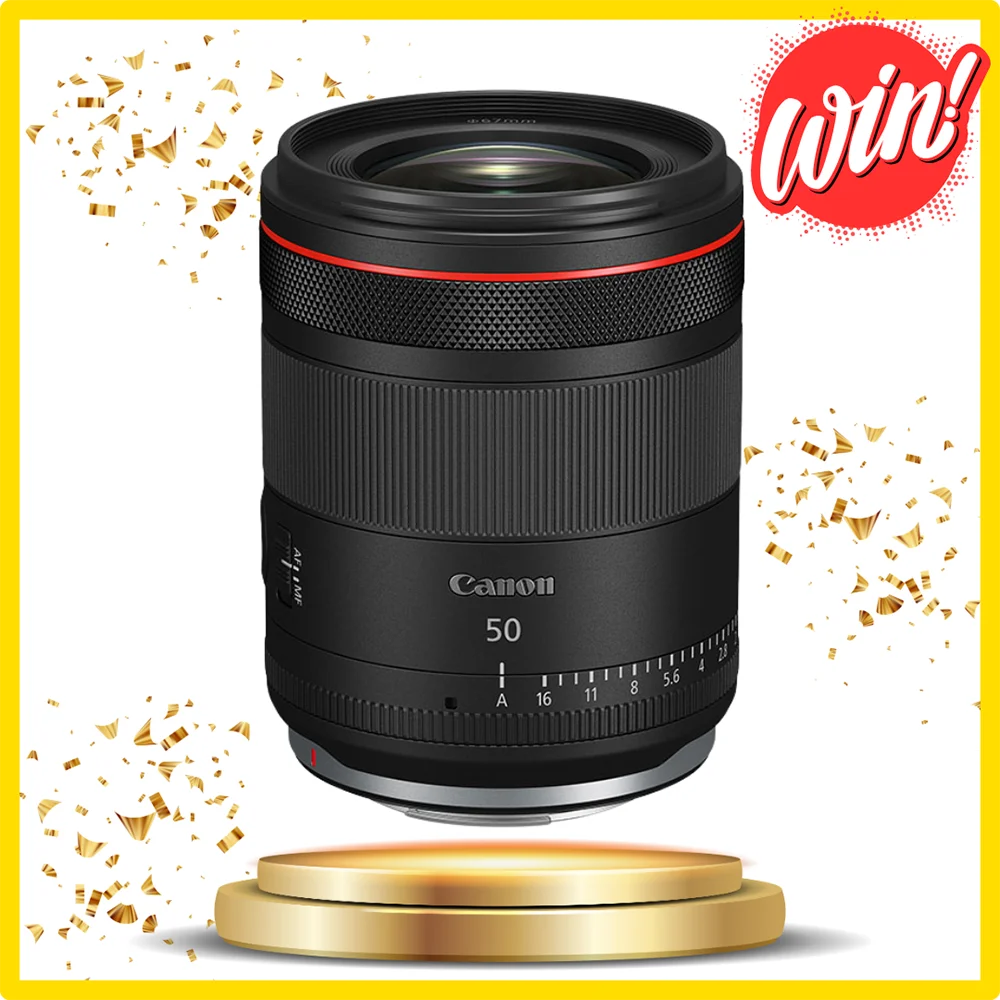 Win a Canon RF 50mm f/1.4L VCM Lens.