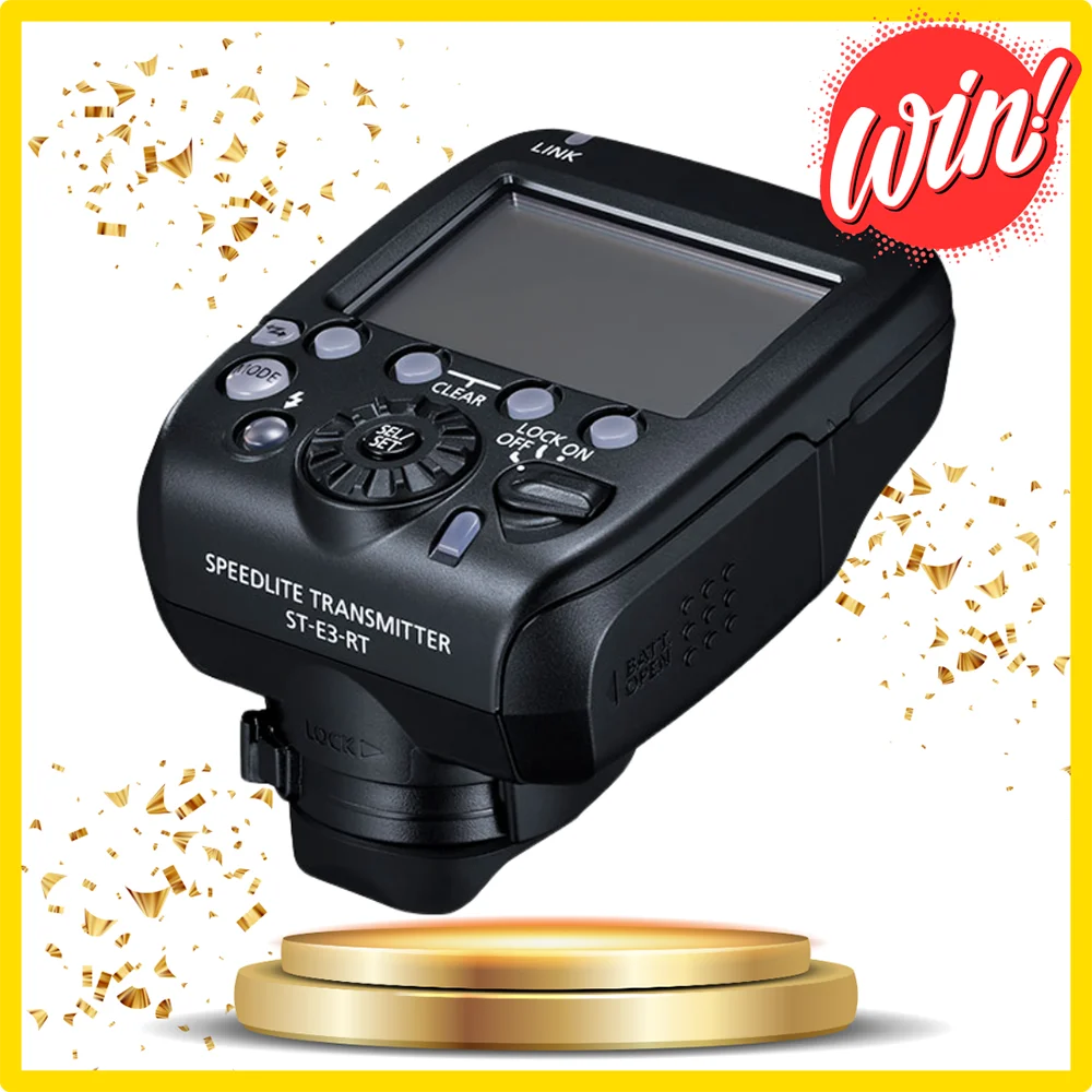 Win a Canon Speedlite Transmitter ST-E3-RT (Ver.3).