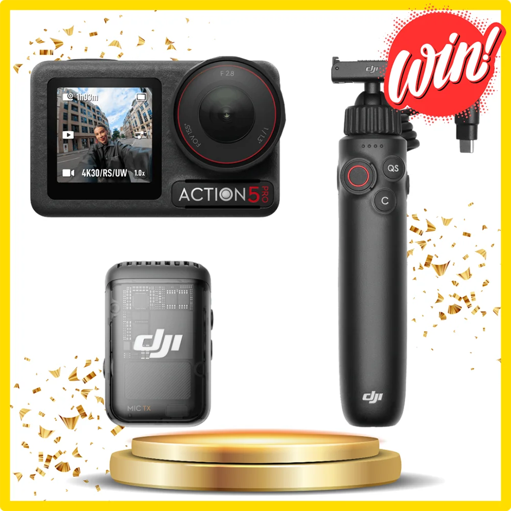 Win a DJI Osmo Action 5 Pro Vlog Combo