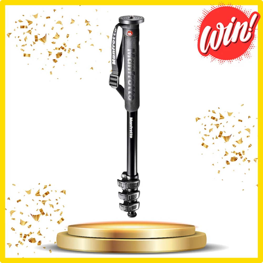 Win a Manfrotto XPRO 4-Section Monopod.