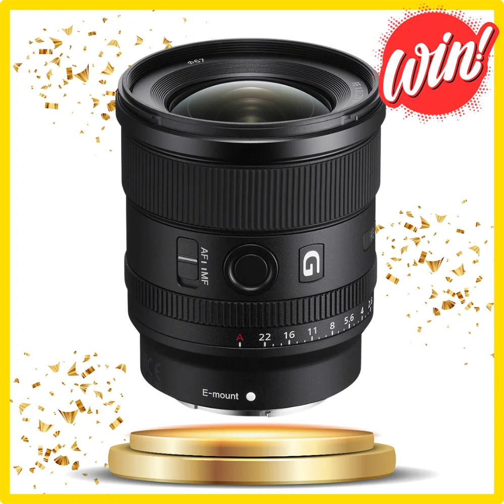 Win a Sony FE 20mm F1.8 G Lens.