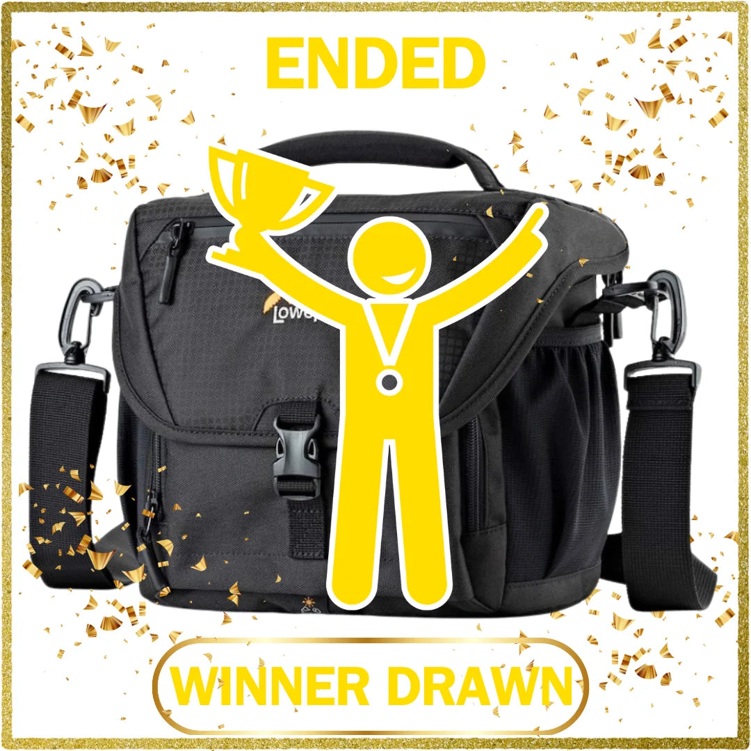 Winner drawn! Congrats to Aaron from California. He won a Lowepro Nova 170 AW II camera bag from us.